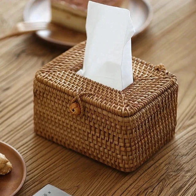 Bamboo Tissue Caddy