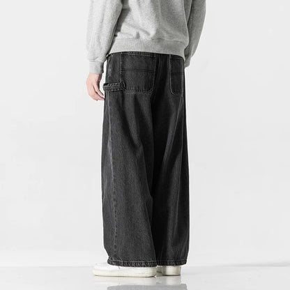 Denim Parachute Pants