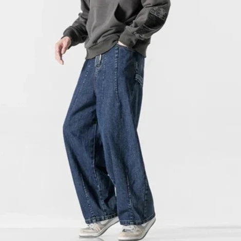 Denim Parachute Pants