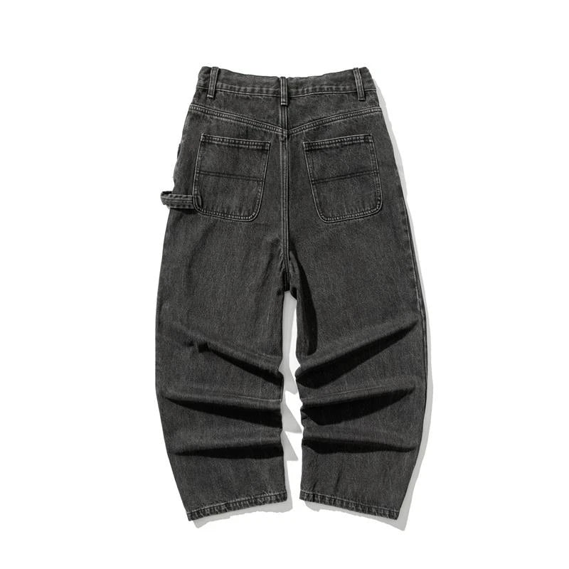 Denim Parachute Pants