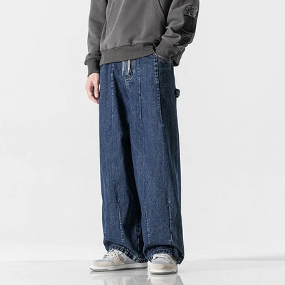 Denim Parachute Pants